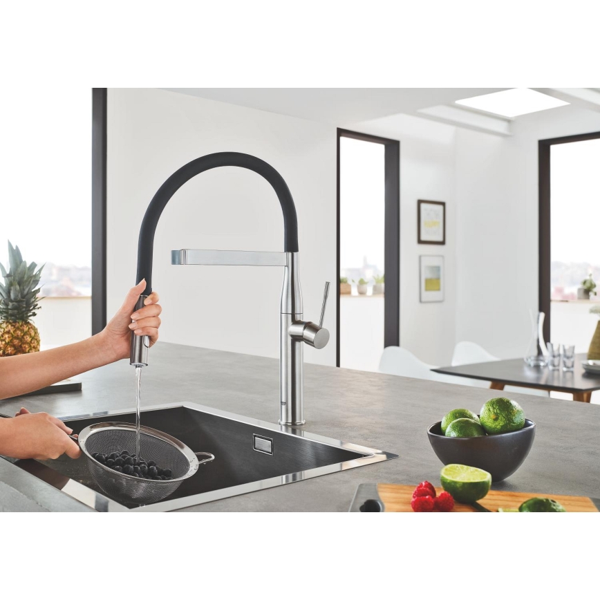GROHE 30294DC0 - смесител за мивка ESSENCE от неръждаема стомана