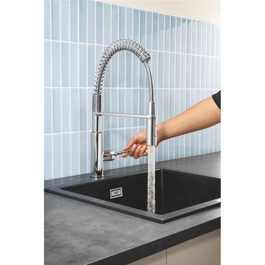 GROHE 30361000 - Смесител за мивка GET 455 мм, хром с висок гланц