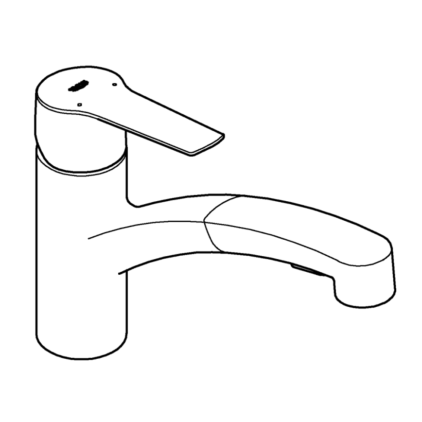 GROHE 30531001 - Смесител за мивка START 227 мм, блестящ хром