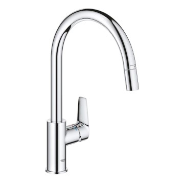 GROHE 30551000 - Смесител за кухненска мивка START EDGE 357 мм, полирано хромирано покритие