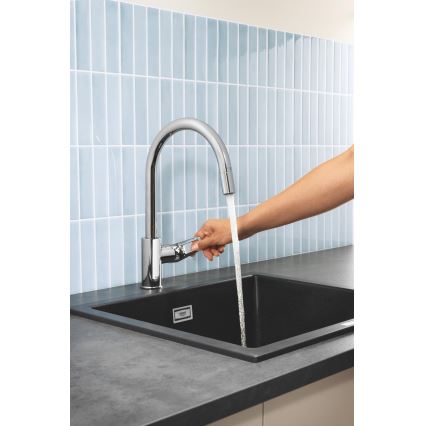 GROHE 30556000 - Смесител за мивка START LOOP 357 мм, хром с висок гланц