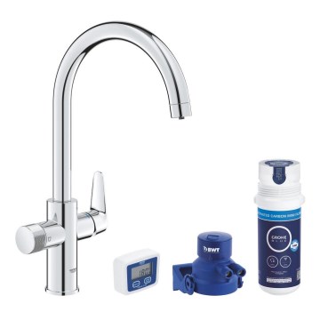 GROHE 30593000 - Смесител за мивка BLUE PURE с C-излив, лъскав хром