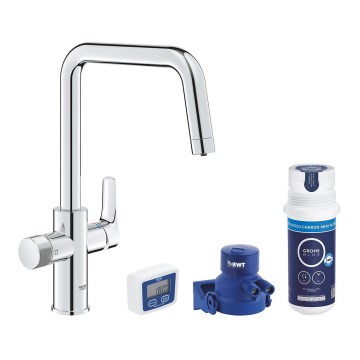 GROHE 30596000 - Смесител за мивка BLUE PURE с филтрираща функция лъскав хром
