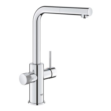 GROHE 30601000 - Кухненски смесител BLUE PURE A с изтегляща се душ глава, блестящ хром