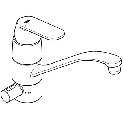 GROHE 31161000 - Смесител за кухненска мивка EUROSMART COSMOPOLITAN 140° лъскав хром