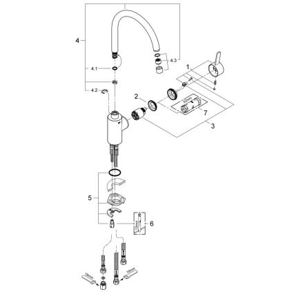 GROHE 31180000 - Смесител за мивка EUROSMART COSMOPOLITAN, гланцов хром