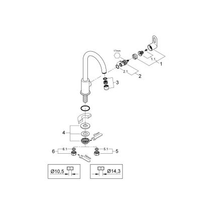 GROHE 31222000 - Смесител за кухненска мивка BAULOOP, полирано хромово покритие
