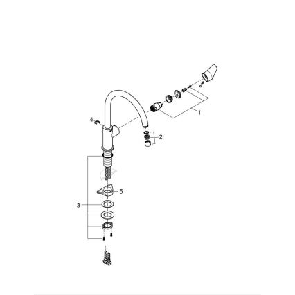 GROHE 31233001 - Смесител за мивка START, лъскав хром