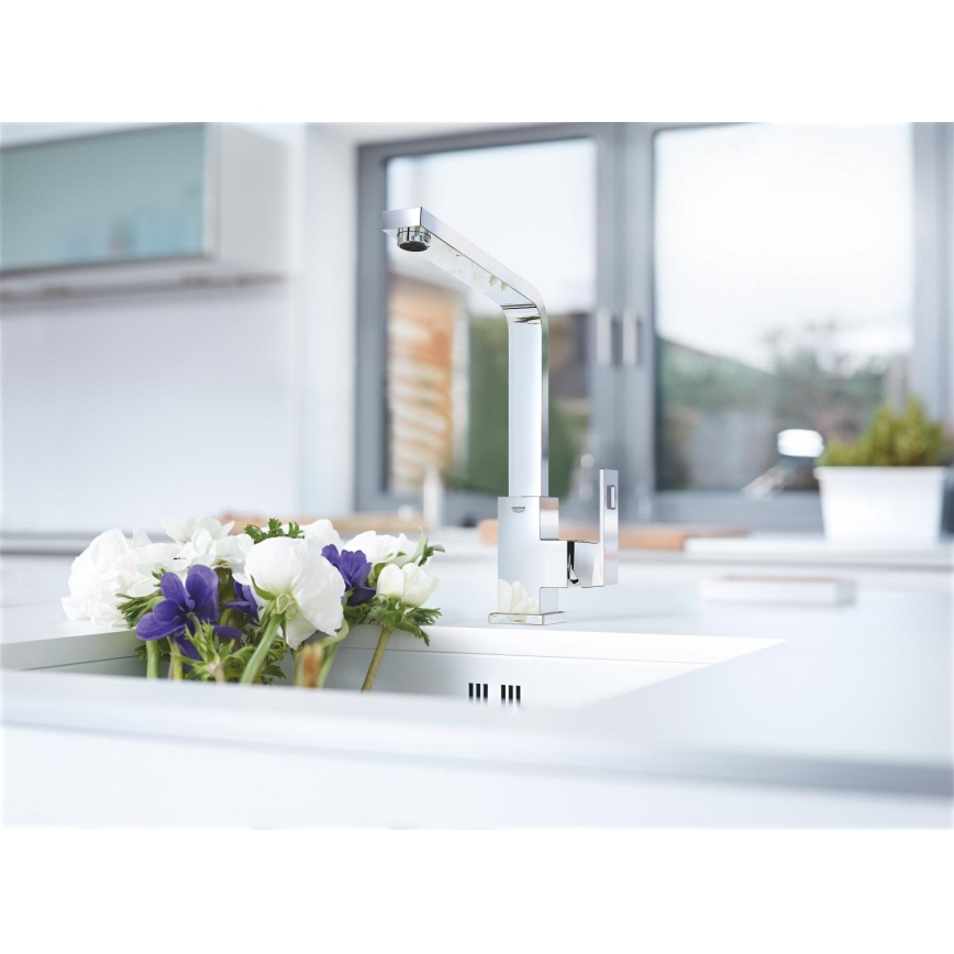 GROHE 31255000 - Смесител за мивка EUROCUBE, полирано хромово покритие