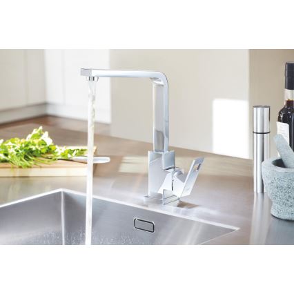 GROHE 31255000 - Смесител за мивка EUROCUBE, полирано хромово покритие