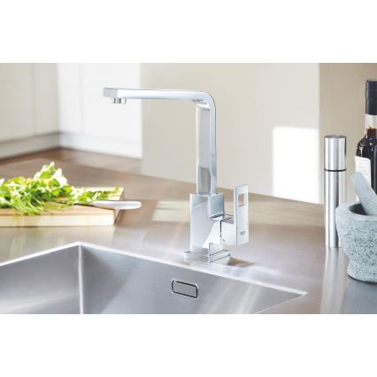 GROHE 31255000 - Смесител за мивка EUROCUBE, полирано хромово покритие