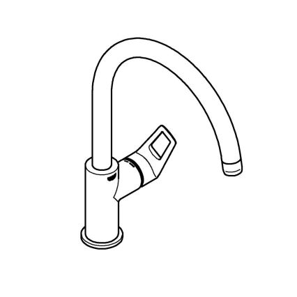 GROHE 31368001 - Смесител за мивка BAULOOP, гланцов хром