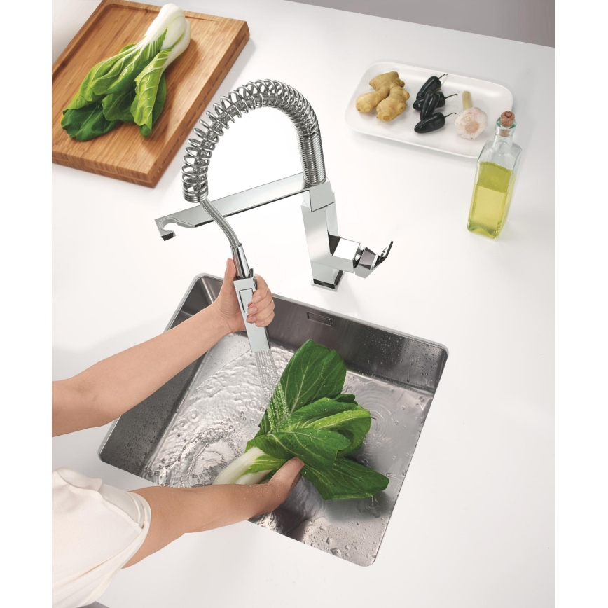 GROHE 31395000 - Смесител за мивка EUROCUBE 547 мм лъскав хром