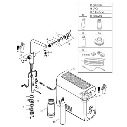 GROHE 31454001 - Смесител за мивка BLUE HOME, L-образен излив, лъскав хром