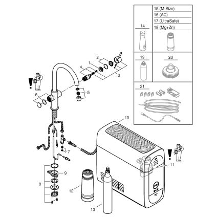 GROHE 31455001 - Смесител за кухненска мивка BLUE HOME, лъскав хром