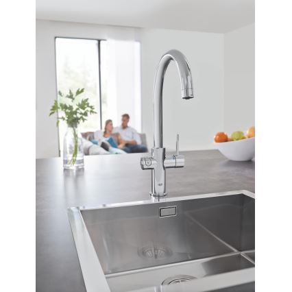 GROHE 31455001 - Смесител за кухненска мивка BLUE HOME, лъскав хром