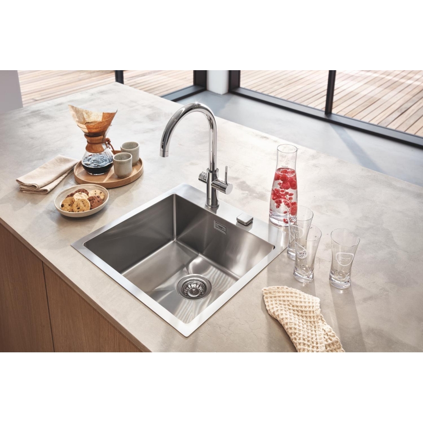 GROHE 31455001 - Смесител за кухненска мивка BLUE HOME, лъскав хром