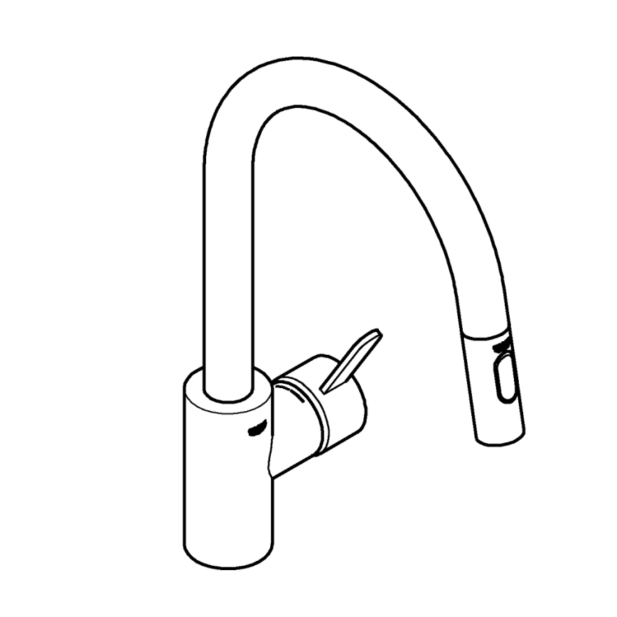 GROHE 31481001 - Смесител за мивка EUROSMART COSMOPOLITAN, полирано хромово покритие