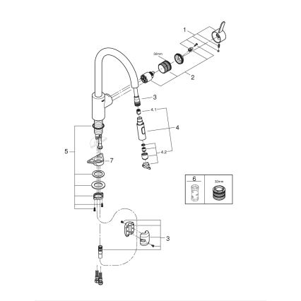 GROHE 31481001 - Смесител за мивка EUROSMART COSMOPOLITAN, полирано хромово покритие