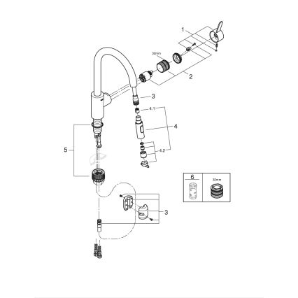 GROHE 31481001 - Смесител за мивка EUROSMART COSMOPOLITAN, полирано хромово покритие
