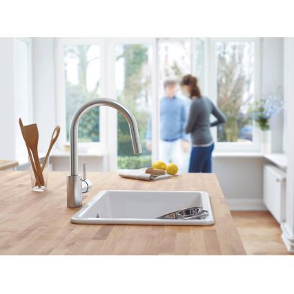 GROHE 31483DC2 - Смесител за мивка CONCETTO, неръждаема стомана