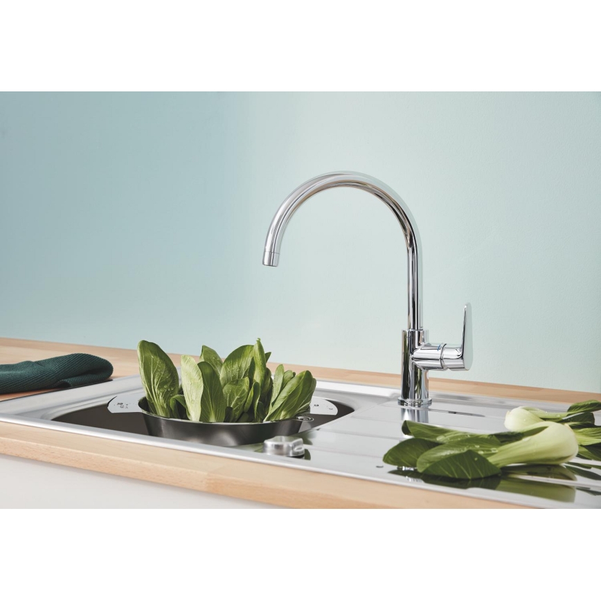 GROHE 31536001 - Смесител за мивка BAUCURVE 332 mm лъскав хром