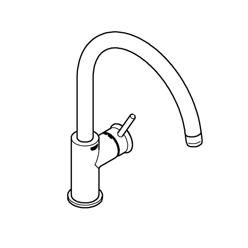 GROHE 31553001 - Кухненски смесител START CLASSIC, блестящ хром