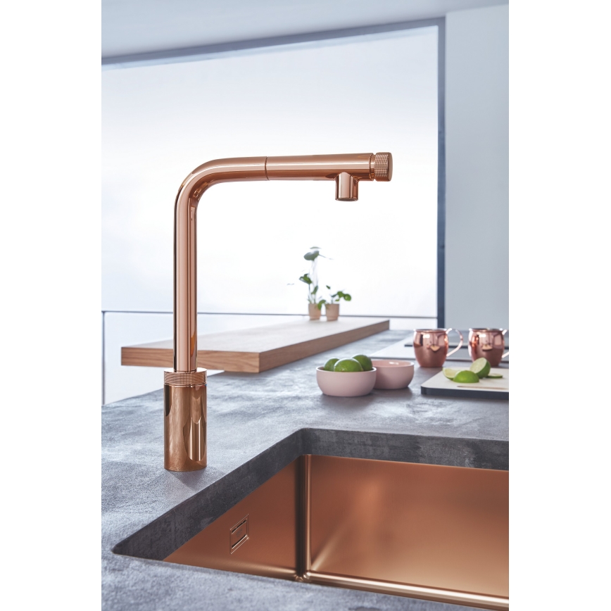 GROHE 31574DL1 - Кухненска мивка K700U 550 x 450 мм медна