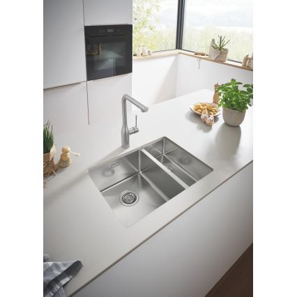 GROHE 31577SD1 - Кухненска мивка K700U 595 × 450 мм неръждаема стомана