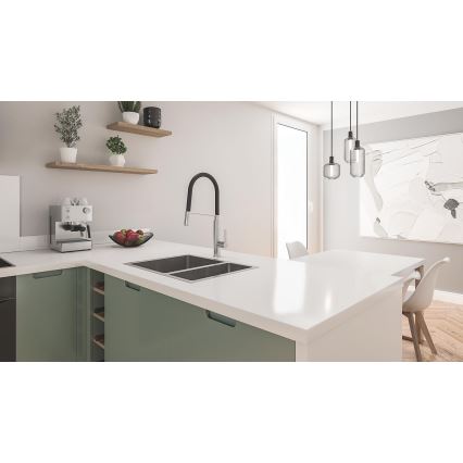 GROHE 31577SD1 - Кухненска мивка K700U 595 × 450 мм неръждаема стомана