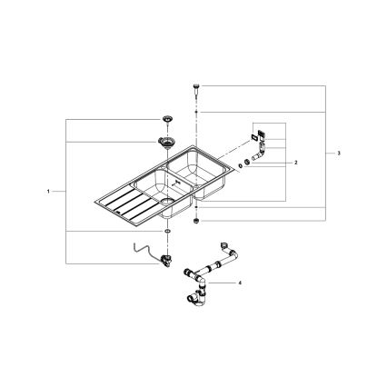 GROHE 31588SD1 - Мивка K500 1160 × 500 мм неръждаема стомана