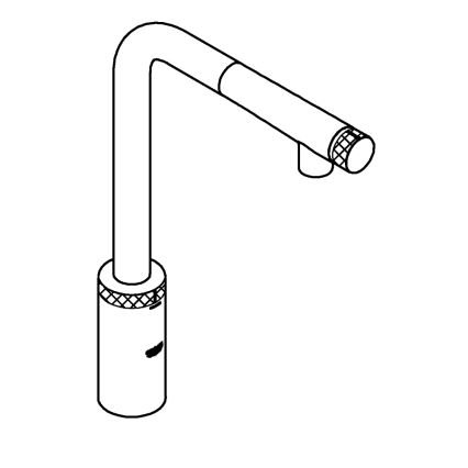 GROHE 31613DC0 - Кухненски смесител A SmartControl, неръждаема стомана