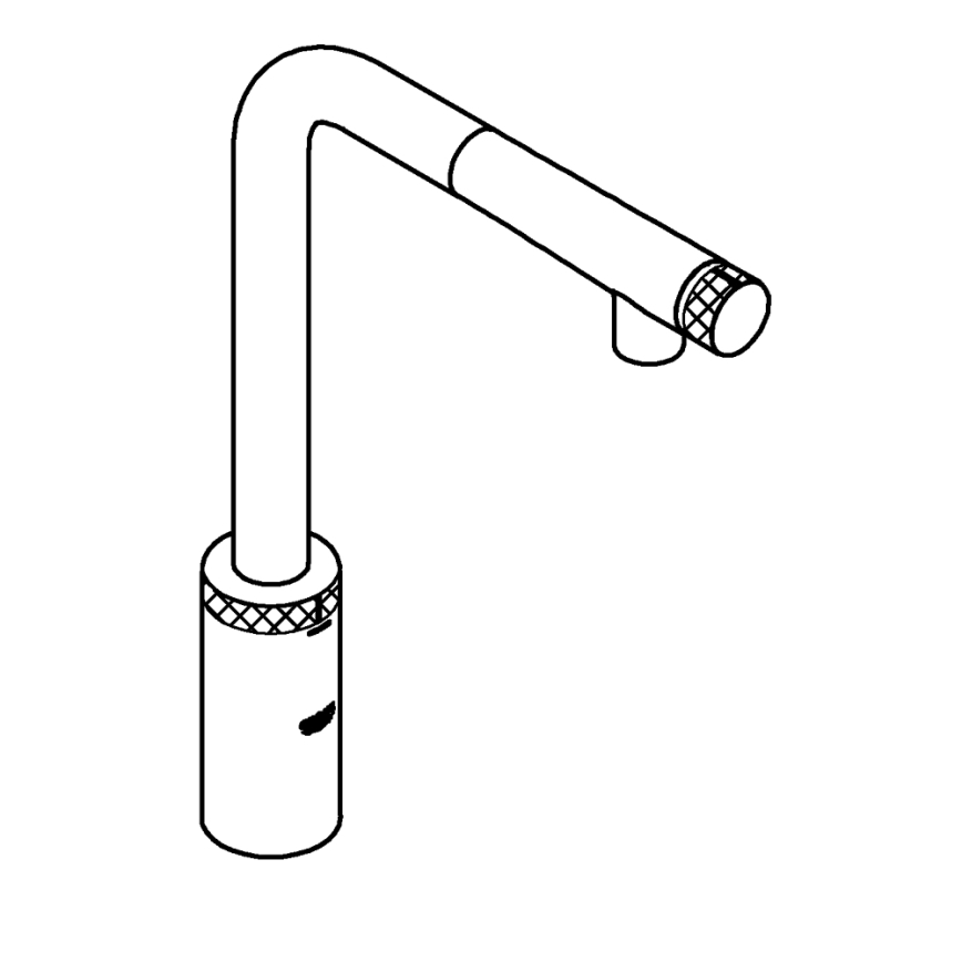 GROHE 31613DC0 - Кухненски смесител A SmartControl, неръждаема стомана