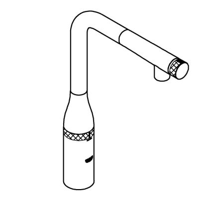 GROHE 31615000 - Смесител за мивка ESSENCE SMARTCONTROL 366 мм, лъскав хром