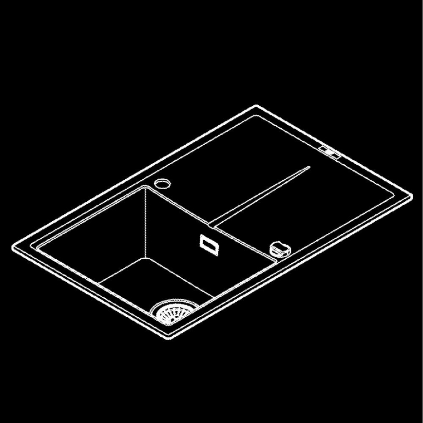 GROHE 31639AP0 - Композитна мивка K400 780 × 500 мм черна