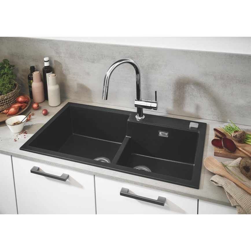 GROHE 31649AP0 - Композитна мивка K500 860 × 500 мм черна