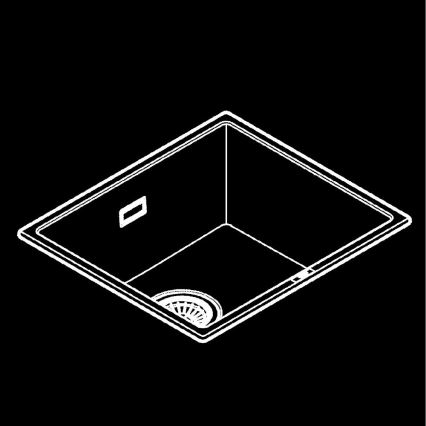 GROHE 31653AP0 - Композитна мивка K700U 457 × 406 мм черна