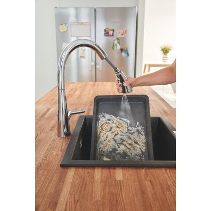 GROHE 31654AP0 - Композитна мивка K700U 533 × 457 mm черна