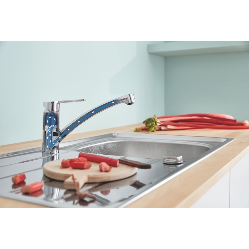 GROHE 31680000 - Смесител за кухненска мивка BAUECO лъскав хром