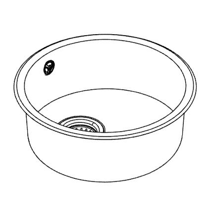 GROHE 31720SD0 - Мивка K200 440 x 440 x 180 неръждаема стомана