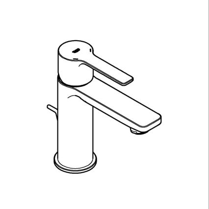 GROHE 32109GL1 - Смесител за умивалник LINEARE, размер XS, златно покритие