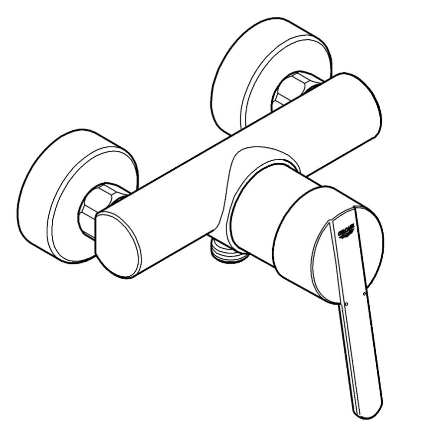 GROHE 32270000 - Душ смесител FEEL DN 15, полирано хромово покритие