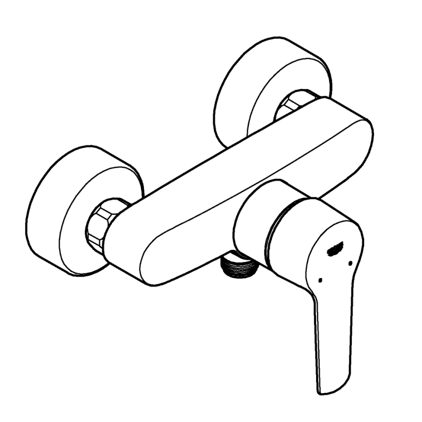 GROHE 322792432 - Смесител за душ START DN 15 черен