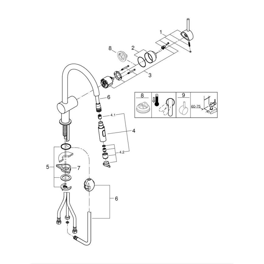 GROHE 32321002 - Смесител за мивка A лъскав хром