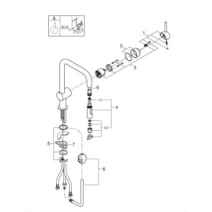 GROHE 32322DC2 - Кухненски смесител A, неръждаема стомана