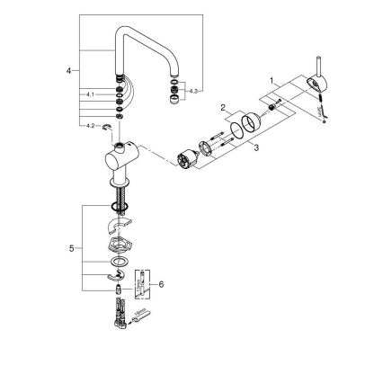 GROHE 32488000 - Смесител за мивка A, бляскав хром