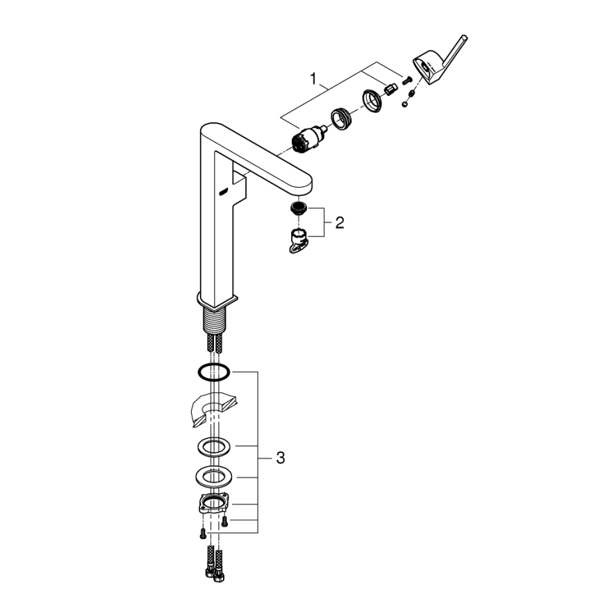 GROHE 32618003 - Смесител за умивалник PLUS XL, хром с висок блясък