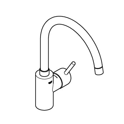 GROHE 32661003 - Смесител за кухненска мивка CONCETTO, блестящ хром