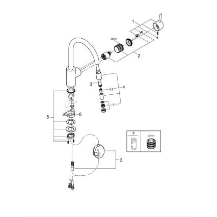 GROHE 32663003 - Кухненски смесител CONCETTO 360 мм лъскав хром