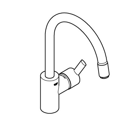 GROHE 32671002 - Смесител за кухненска мивка FEEL блестящ хром